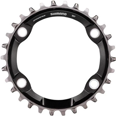 Shimano XT SM-CRM80 Chainring - Tooth Count: 30 Chainring BCD: 96 Shimano Asymmetric