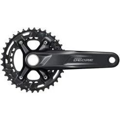 Shimano Deore FC-M4100-B2 Crankset - 175mm, 10-Speed, 36/26t, 96/64 BCD, For 51.8mm Chainline, Black