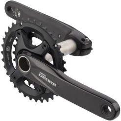 Shimano FC-M6000-2 Crankset - 175mm, 10-Speed, 34/24t, 96/64 BCD, Hollowtech II