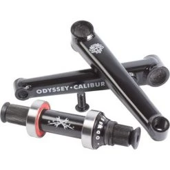 Odyssey BMX Odyssey Calibur V2 Crankset - 160mm, Right Hand/Left Hand Drive, Rust Proof Black