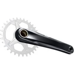 Shimano DEORE XT FC-M8130-1 Crankset - 175mm, 12-Speed, Direct Mount, Hollowtech II Spindle Interface, Black