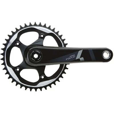 SRAM Force 1 Crankset - 170mm, 10/11-Speed, 42t, 110 BCD, BB30/PF30 Spindle Interface, Black