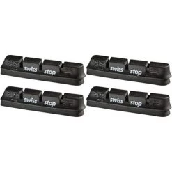 SwissStop RacePro Campagnolo Rim Brake Inserts Original Black Compound Set of 4