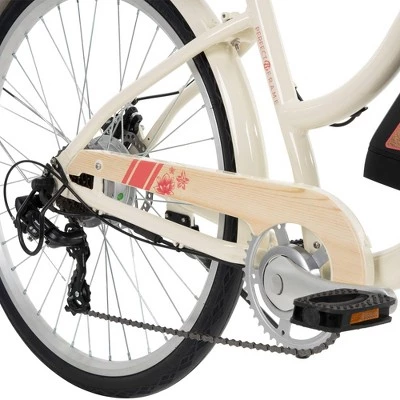 Huffy Women's Panama Jack 26" Cruiser Electric Bike - Off White - Image 2