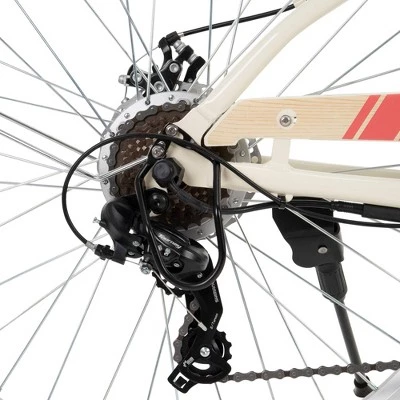 Huffy Women's Panama Jack 26" Cruiser Electric Bike - Off White - Image 3