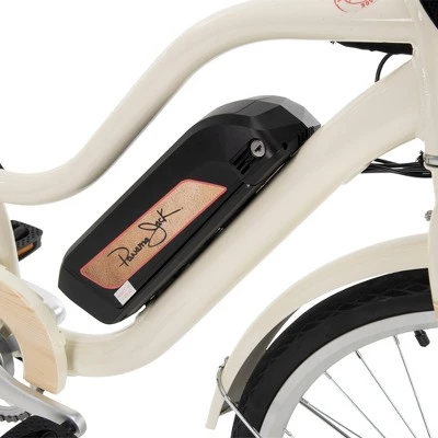 Huffy Women's Panama Jack 26" Cruiser Electric Bike - Off White - Image 7