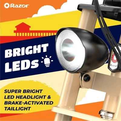 Razor Rambler Electric Scooter - Beige - Image 6