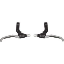 Tektro CL530-RS Linear Pull Brake Lever Flat Bar MTB Pair Black/Silver