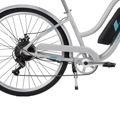 Huffy Women's Everett Electric Bike - Silver - Image 2