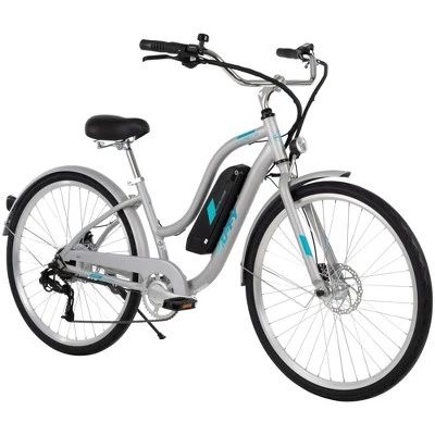 Huffy Women's Everett Electric Bike - Silver - Image 7
