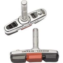 Kool-Stop Cross Brake Pad Cantilever Smooth Post Triple Compound Black Salmon