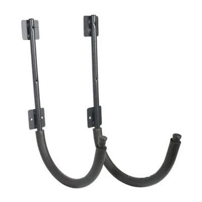 Seattle Sports Powder Coated Steel Kayak Wall Hangers Outdoor or Garage Storage Rack Pair with Mounting Hardware, 200 Pound Capacity, Black - Image 3