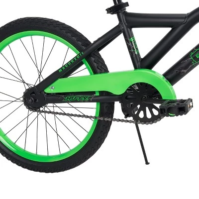 Huffy Decay 20" Kids' Bike - Black/Neon Green - Image 2