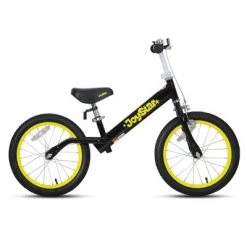 Joystar Striker Lightweight Carbon Steel Kids Pedal-less Balance Training Bike with 16 Inch Wheels for 5 to 8 Year Olds, Black
