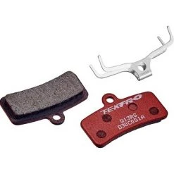 Tektro Q13RS Disc Brake Pad - Resin, For 4-Piston Brake Calipers, Red