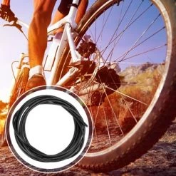 X AUTOHAUX Front Rear Bike Brake Line Cable Housing 3 Meter for Mountain Road Bicycle Black