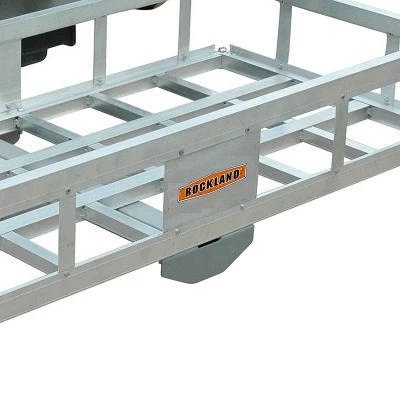 Rockland Universal Aluminum Cargo Carrier Rack Fits SUVs, Trucks, Cars, and RVs with 2 x 2 Inch Receiver Hitches, 31 x 49 Inches, 500 Pound Capacity