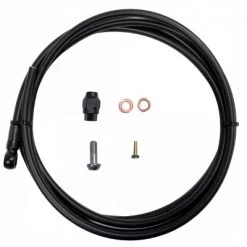 TRP Disc Brake Banjo Hose Kit - 2000 x 5.5mm, Black